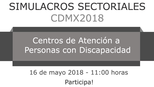 Simulacro en Centros Educativos